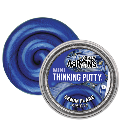 Crazy Aaron's Mini Demin Flare - 2" Thinking Putty Tin