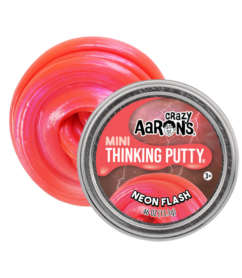 Crazy Aaron's Mini Neon Flash - 2" Thinking Putty Tin