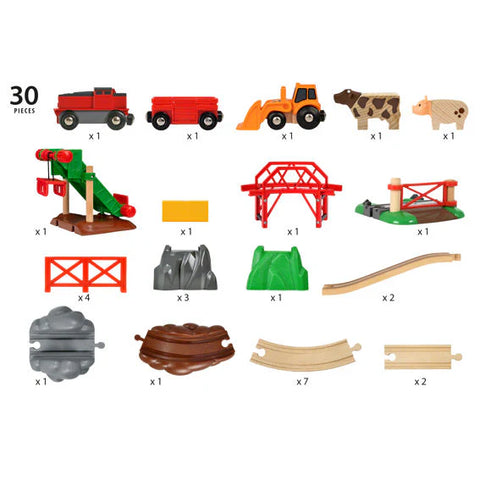 Brio Farm Railway Set