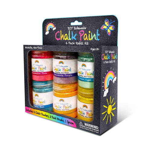 CocoNut Outdoor DIY Sidewalk Chalk Paint - 6 Pack