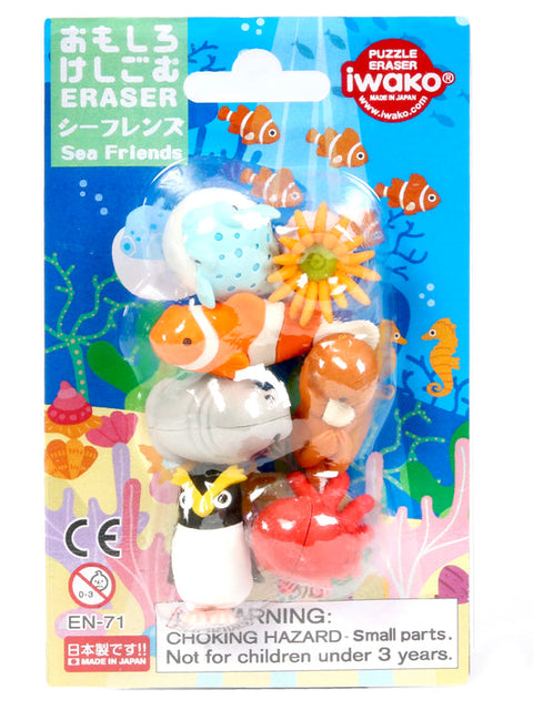 Iwako Sea Friends Eraser Card