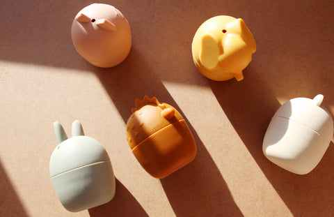 Animal Mold Free Silicone Bath Toy Set 