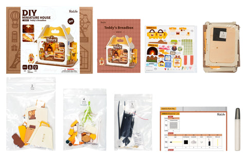 DIY Miniature House Kit: Teddy's Breadbox