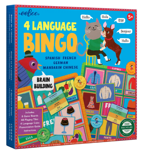 eeBoo 4 Language Bingo