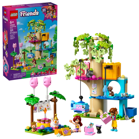 LEGO Friends Cat Birthday Party & Tree Hoyse 42666