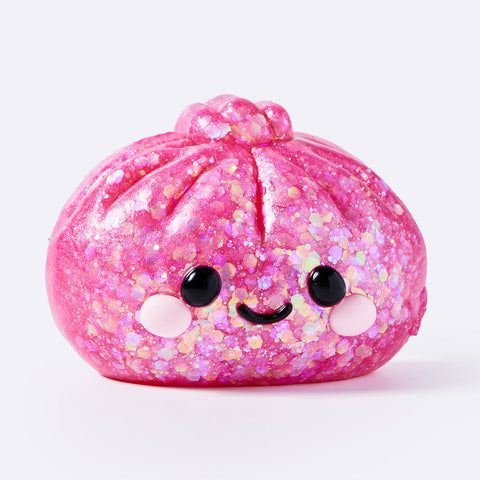 TabaSquishy Fuschia Glitter Dumpling