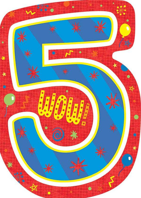 5th Birthday Foil Card