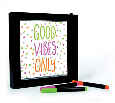 Iscream Neon Effect Frame - Good Vibes Only