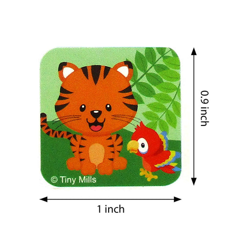 Tiny Mills Animal Stickers 100 Stickers/Dispenser