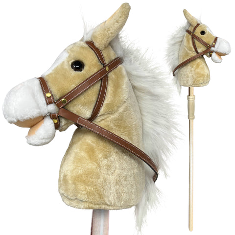 Stick Pony - Brown Palomino with sounds Hobby Horse