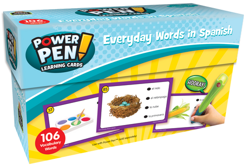 Power Pen® Learning Cards: Everyday Words in Spanish