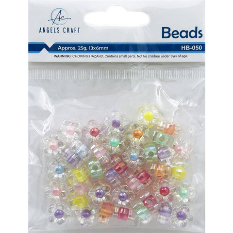Acrylic Flower - Shaped Spacer Bead Transparent Cute Beads