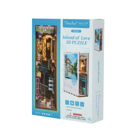 Hands Craft DIY Miniature House Book Nook Kit: Island of Love