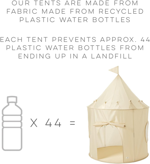 3 Sprouts Recycled Fabric Play Tent Castle - Prints