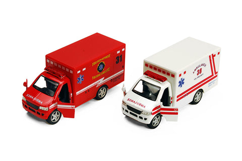 Kinsmart Rescue Team Ambulances 5" Diecast Model Car 5259D