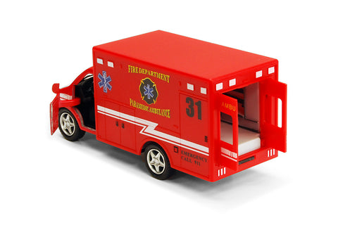 Kinsmart Rescue Team Ambulances 5" Diecast Model Car 5259D