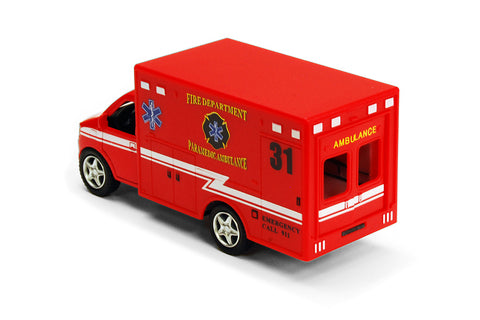 Kinsmart Rescue Team Ambulances 5" Diecast Model Car 5259D