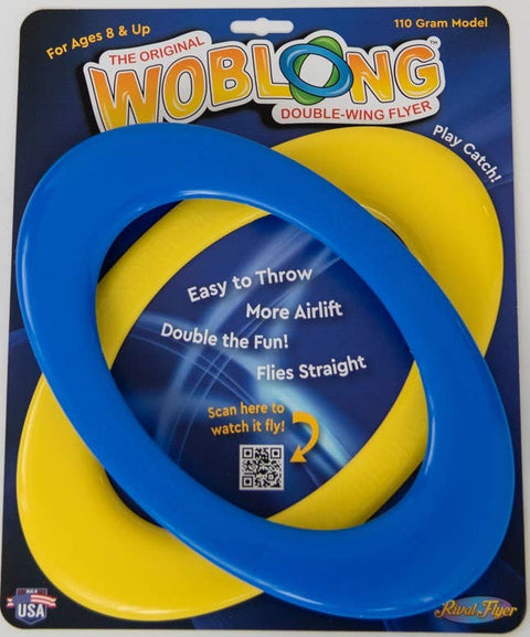 Woblong® Double-Wing Flyer – Patented Flying Catch Toy