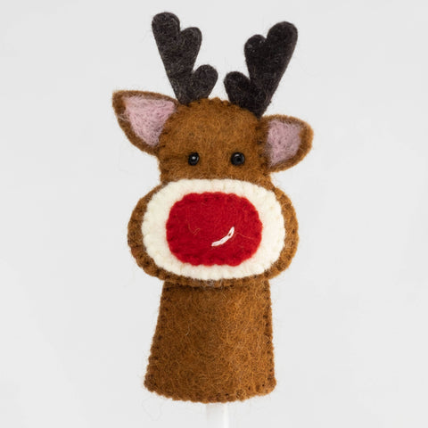 Christmas Decor - Felt Christmas Finger Puppets - Assorted