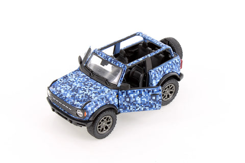 Kinsmart 2022 Ford Bronco Camo Edition Assorted 1/34 Scale Diecast Model Car 5445D/AB