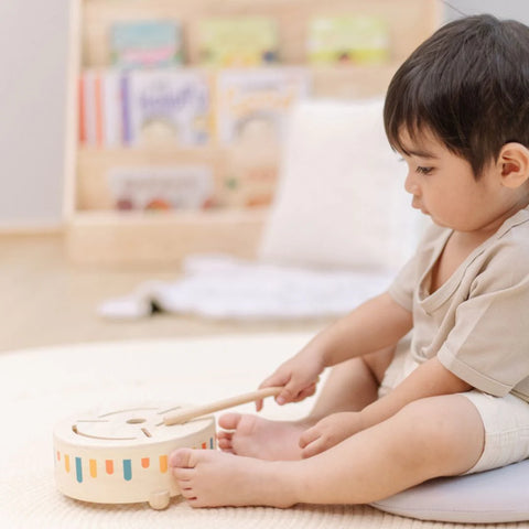 PlanToys Wooden Sensory Drum