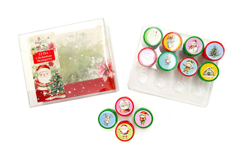 Vintage Rustic Christmas Stamp Kit for Kids