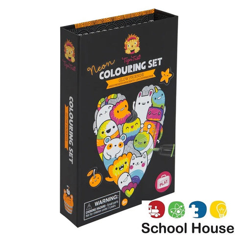 Tiger Tribe Neon Coloring Set - Glow Friends