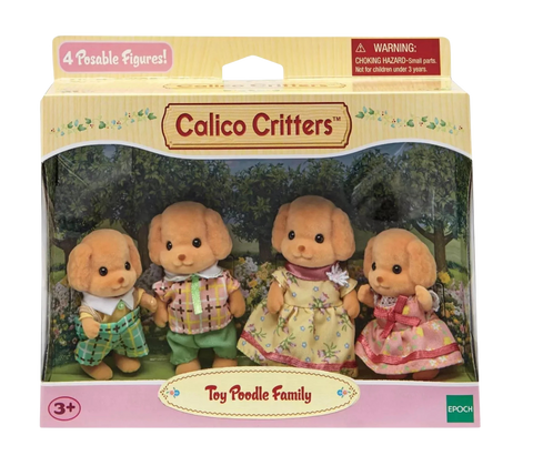 Calico Critters Toy Poodle Family