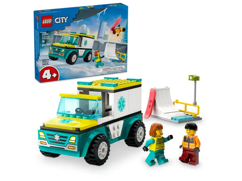 LEGO City Emergency Ambulance and Snowboarder 60403