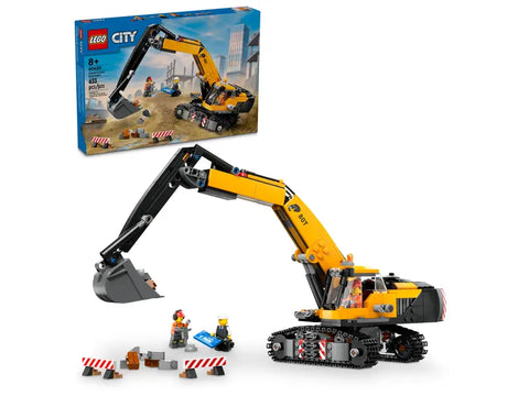 LEGO City Big Vehicles Yellow Construction Excavator 60420