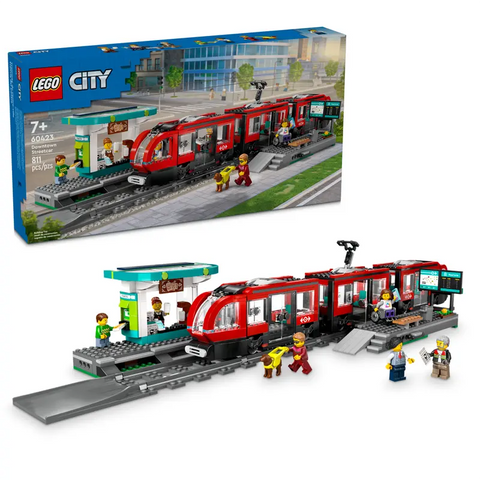 LEGO City Trains Downtown Streetcar and Station 60423