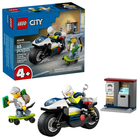 LEGO City Police Police Motorcycle Chase 60455