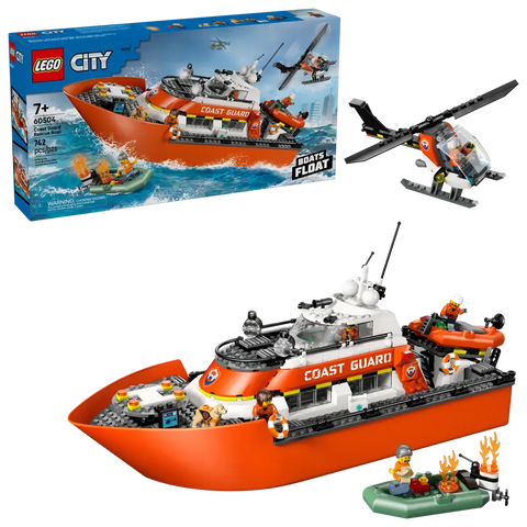LEGO City Exploration Coast Guard Rescue Boat & Helicopter 60504