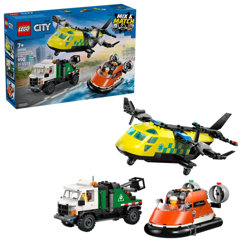 LEGO City Great Vehicles Airplane, Service Truck & Hovercraft Remix 60505