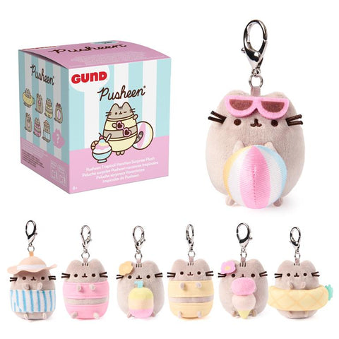 GUND Pusheen Tropical Vacation Surprise Plush Blind Box, 3 in