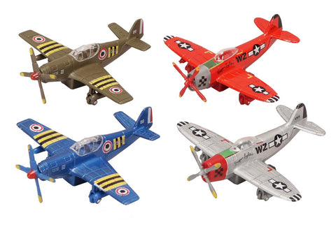 Kinsmart Vintage Aircraft 4.75" Assorted 6080D