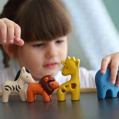 Plan Toys Wild Animal Play Set