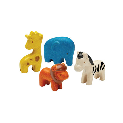 Plan Toys Wild Animal Play Set