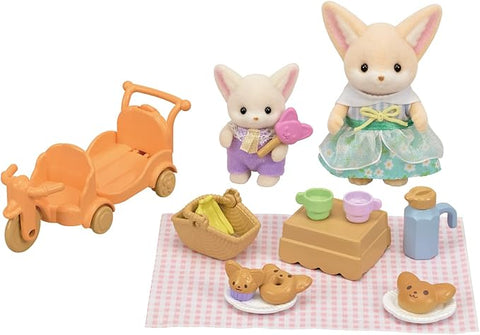 Calico Critters Sunny Picnic Set - Fennec Fox Sister and Baby