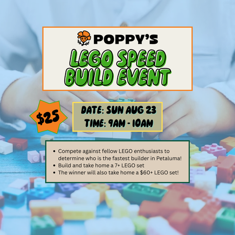 Lego Speed Build Event: Sunday August 23 9am - 10am