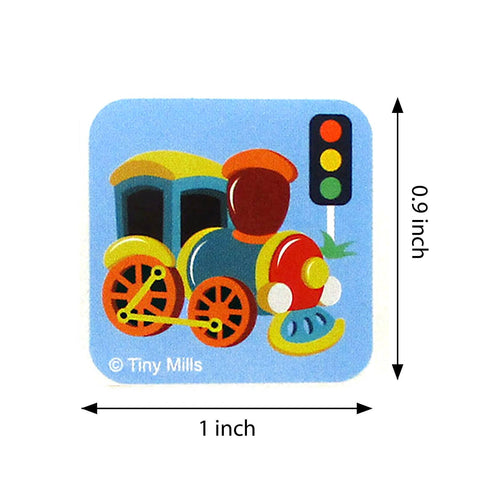 Tiny Mills Train Stickers 100 Stickers/Dispenser, Pack of 12