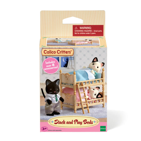 Calico Critters Dollhouse Furniture, Bunk Bed Set, Collectible Toys