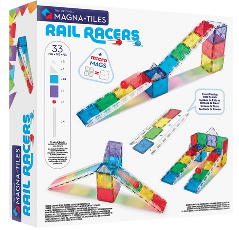 MAGNA-TILES® Rail Racers 33-Piece Set