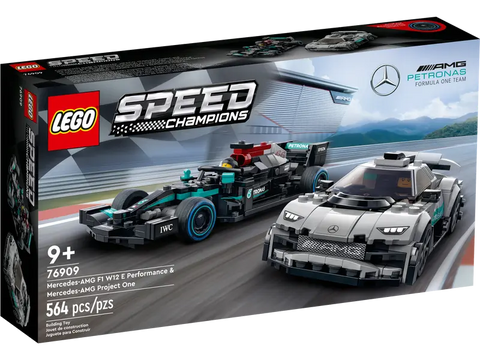 LEGO Speed Champions Mercedes-AMG F1 W12 E Performance & Mercedes-AMG Project One 76909