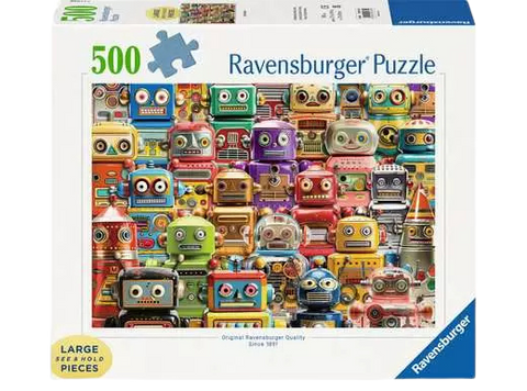 Ravenburger Retro Robots 500 Pc Puzzle