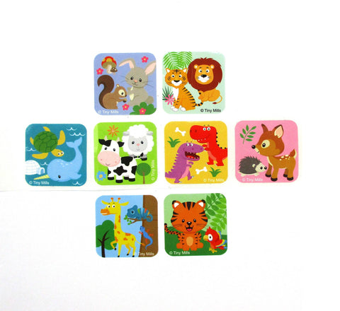 Tiny Mills Animal Stickers 100 Stickers/Dispenser