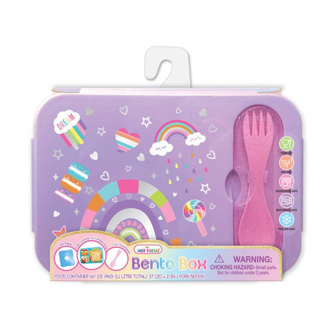 Hot Focus Classic Bento Box, Rainbow