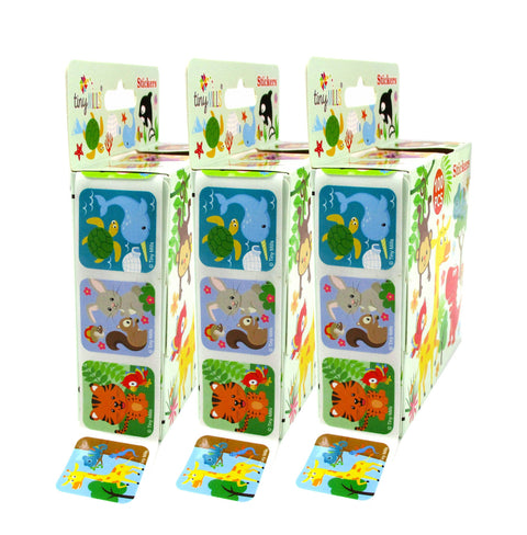 Tiny Mills Animal Stickers 100 Stickers/Dispenser