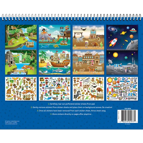 Amazing Adventures Reusable Sticker Pad