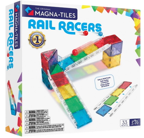 MAGNA-TILES® Rail Racers 33-Piece Set